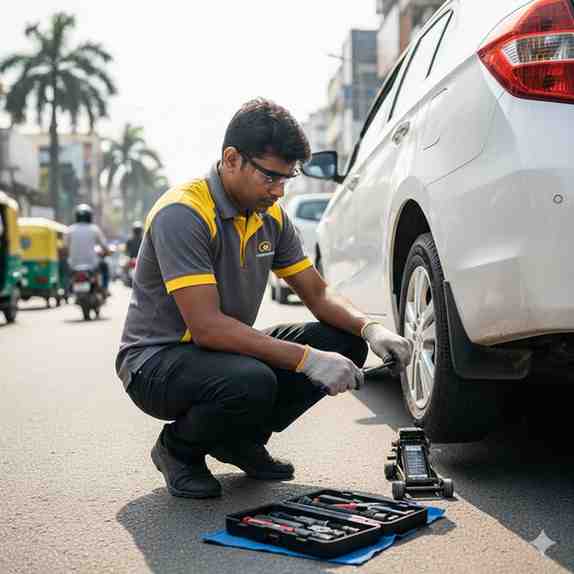 Flat Tyre Puncture Repair main
